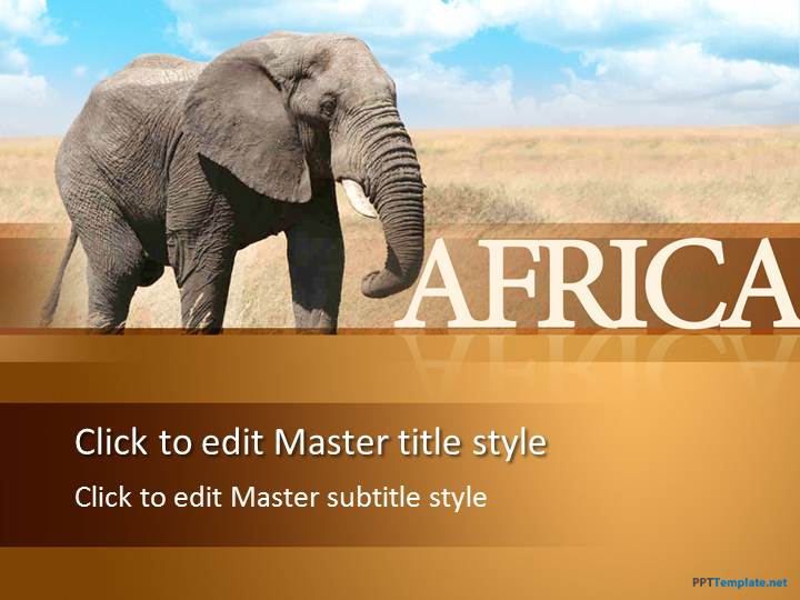 free-african-elephant-ppt-template