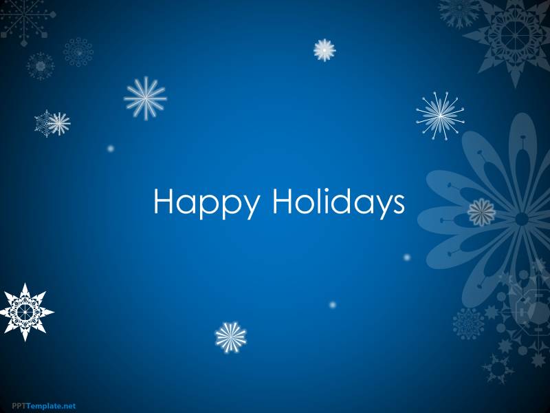 Free Animated Happy Holidays PPT Template
 Animated Christmas Powerpoint Backgrounds