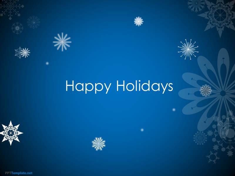 Happy Holidays Powerpoint Template Free