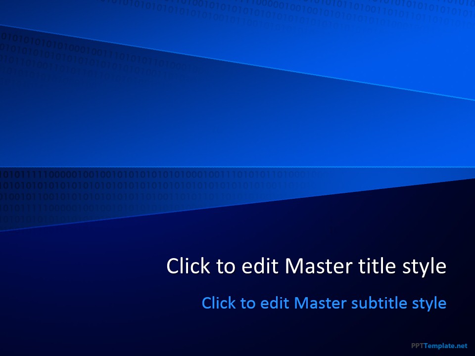 Free Dark Blue PPT Template