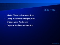 Free Dark Blue PPT Template